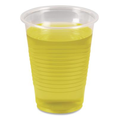 Translucent Plastic Cold Cups, 7 Oz, 100/Sleeve, 25 Sleeves/Carton