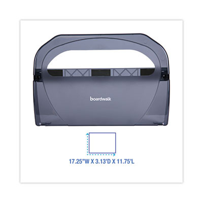 Toilet Seat Cover Dispenser, 17.25 x 3.13 x 11.75, Smoke