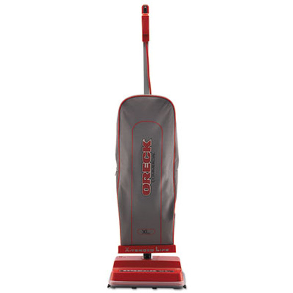 U2000Rb-1 Upright Vacuum, 12" Cleaning Path, Red/Gray