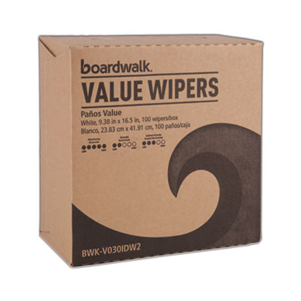 Drc Wipers, 9.33 x 16.5, White, 100 Dispenser Packs, 9 Dispenser Packs/Carton