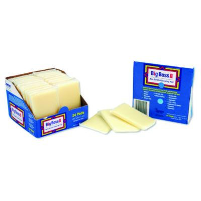 Non-Scratch Scouring Pads, 3.5 X 5.5, Yellow, 24/Carton