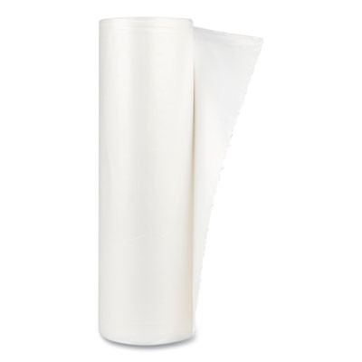 High-Density Commercial Can Liner Value Pack, 45 Gal, 11 Mic, 40" x 46", Clear, Interleaved Roll, 25 Bags/Roll, 10 Rolls/Ct