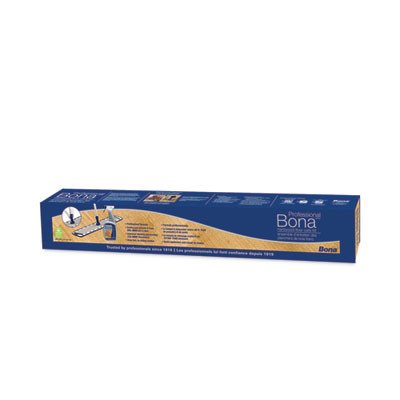 Hardwood Floor Care Kit, 18" Microfiber Head, 72" Silver/Blue Aluminum Handle