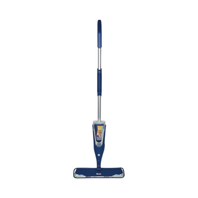 Hardwood Floor Mop, 15" Microfiber Head, 52" Blue Plastic/Steel Handle