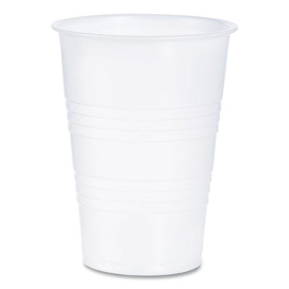 High-Impact Polystyrene Cold Cups, 10 Oz, Plastic, Translucent, 100/Sleeve, 25 Sleeves/Carton