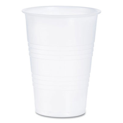 High-Impact Polystyrene Cold Cups, 10 Oz, Plastic, Translucent, 100/Sleeve, 25 Sleeves/Carton