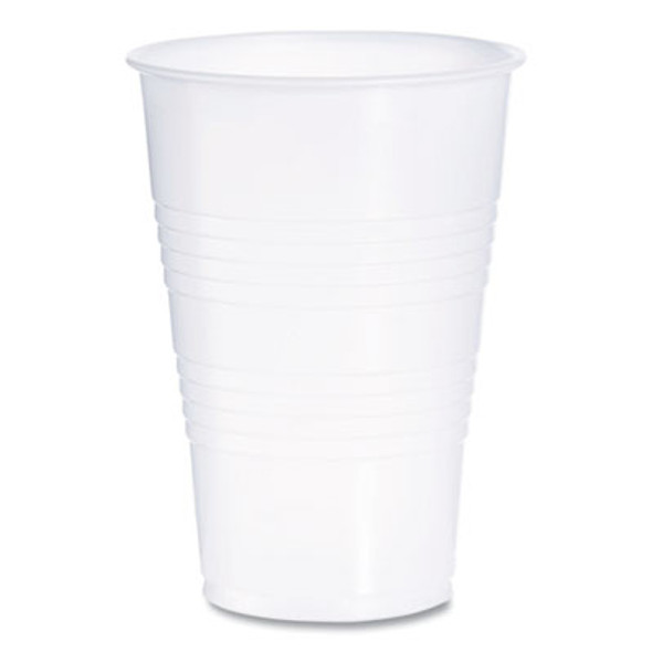 High-Impact Polystyrene Cold Cups, 16 Oz, Plastic, Translucent, 50/Sleeve, 20 Sleeves/Carton