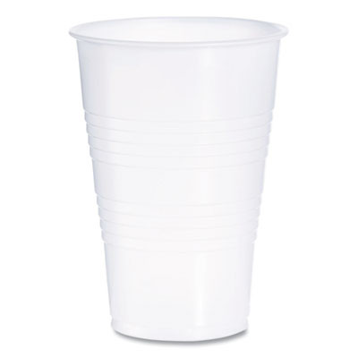 High-Impact Polystyrene Cold Cups, 16 Oz, Plastic, Translucent, 50/Sleeve, 20 Sleeves/Carton