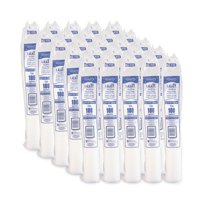 High-Impact Polystyrene Cold Cups, 3.5 Oz, Plastic, Translucent, 100/Pack