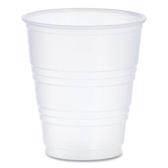 High-Impact Polystyrene Cold Cups, 5 Oz, Plastic, Translucent, 100/Pack