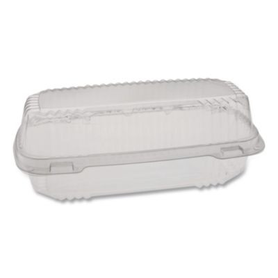 Clearview Smartlock Hinged Lid Container, 23 Oz, 8.5 x 4 x 2.5, Clear, Plastic, 250/Carton