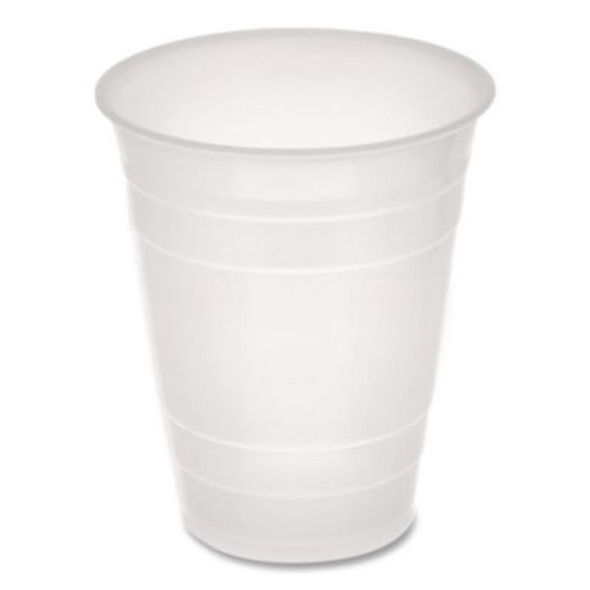 Translucent Drink Cups, 16 Oz, Plastic, 80/Pack, 12 Packs/Carton