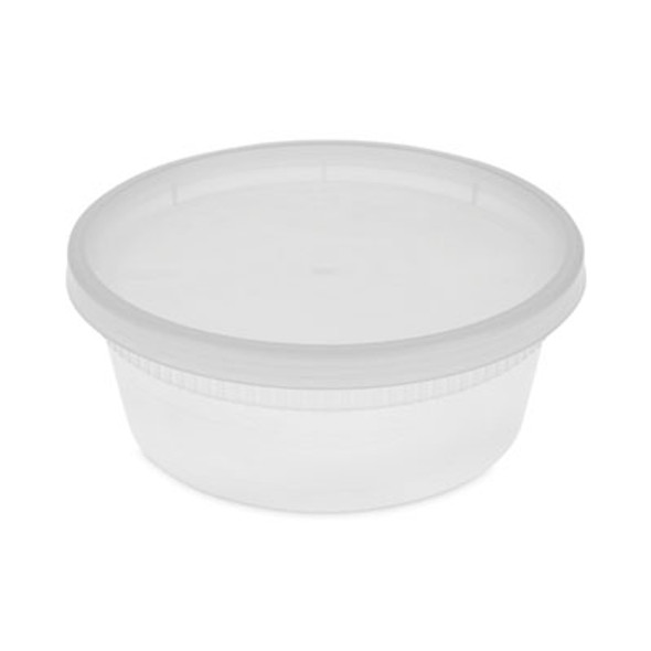 Newspring Delitainer Microwavable Container, 8 Oz, 1.13 x 2.8 x 1.33, Clear, Plastic, 240/Carton