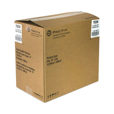Plastic Portion Cup, 2 Oz, Translucent, 200/Bag, 12 Bags/Carton