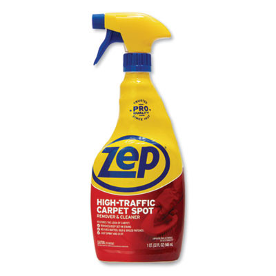 High Traffic Carpet Cleaner, Fresh Scent, 32 Oz Spray Bottle, 12/Carton