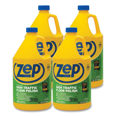High Traffic Floor Polish, 1 Gal Bottle, 4/Carton