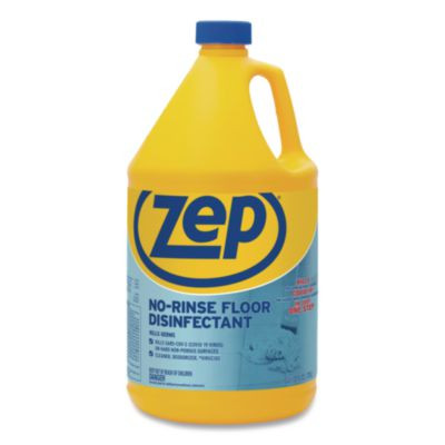No-Rinse Floor Disinfectant, Unscented, 1 Gal Bottle