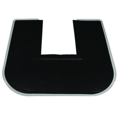 Disposable Urinal Floor Mat, U-Shaped, Orchard Zing Scent, Gray Non-Slip Perforated Surface, 23" x 21.63", 6/Carton