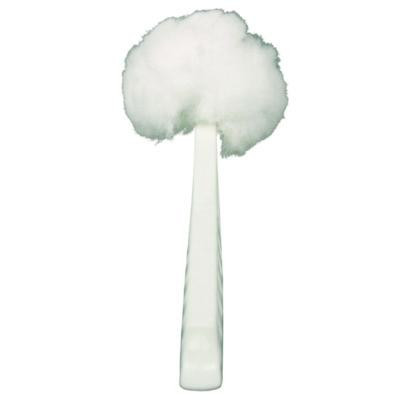 Deluxe Toilet Bowl Mop, 10" Handle, 4.5" Mop Head, White, 25/Carton