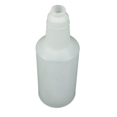 Plastic Bottles With Graduations, 32 Oz, Clear, 12/Carton