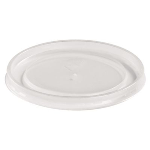 Plastic High Heat Vented Lid, Fits 16 Oz To 32 Oz Containers, White, 50/Bag, 10 Bags/Carton