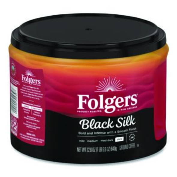Black Silk Ground Coffee, 22.6 Oz Canister