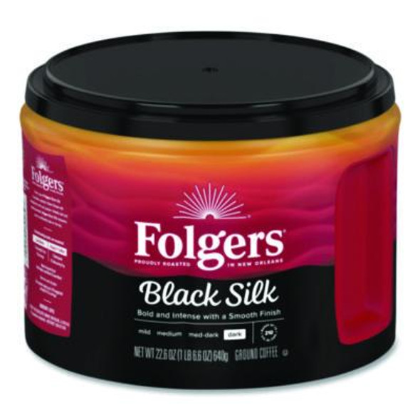 Black Silk Ground Coffee, 22.6 Oz Canister