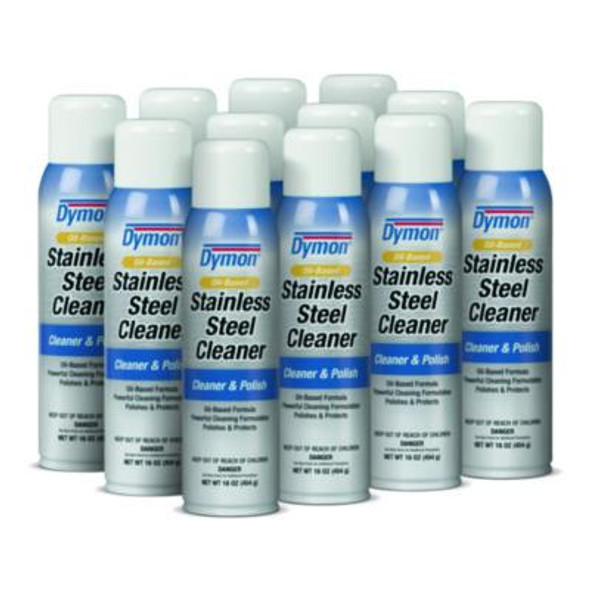 Stainless Steel Cleaner, 16 Oz Aerosol Spray, 12/Carton