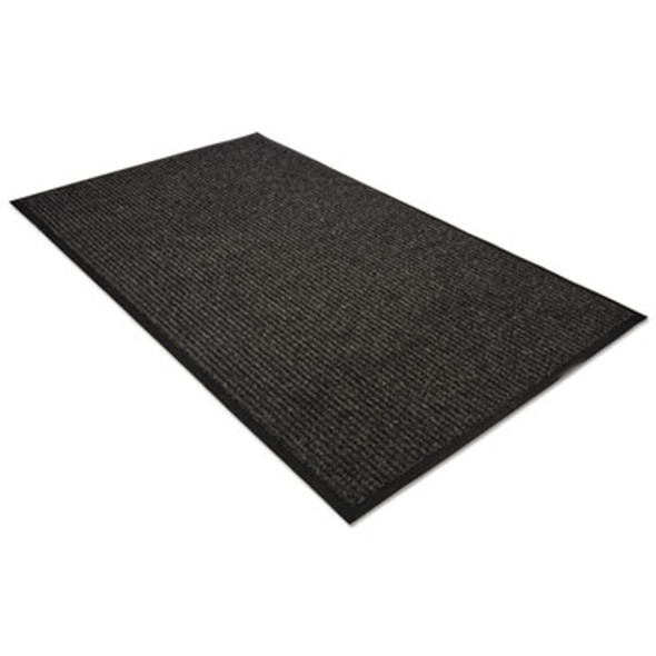 Golden Series Dual Rib Indoor Wiper Mats, Rectangular, Charcoal Gray Carpeted Surface, 36" x 60"