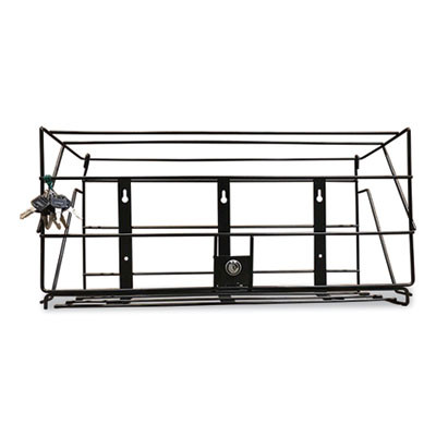 Locking Rack For 3 Liter Pdc Cleaner Bottles, 1-Shelf, 24w x 10d x 12h, Black