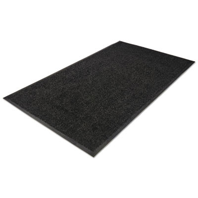 Platinum Series Walk-Off Indoor Wiper Mat, Rectangular, Black Carpeted Surface, 36" x 60"