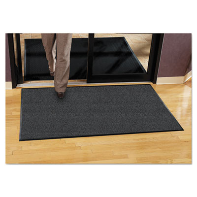 Platinum Series Walk-Off Indoor Wiper Mat, Rectangular, Gray Carpeted Surface, 48" x 72"