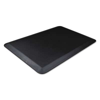 Anti-Fatigue Mat, Rectangular, Black Smooth Surface, 36" x 24"