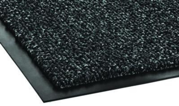 Cross-Over Wiper/Scraper Mat, Rectangular, Gray Carpeted Surface, 48" x 72"