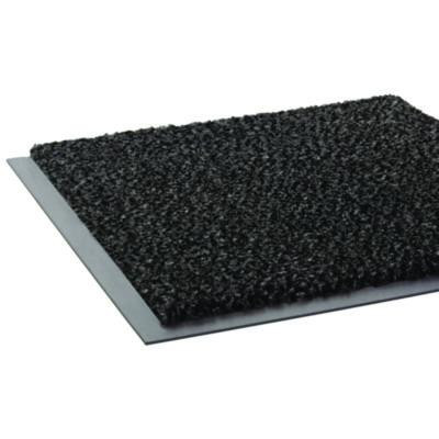 Dust-Star Microfiber Wiper Mat, Rectangular, Charcoal Gray Carpeted Surface, 48" x 72"
