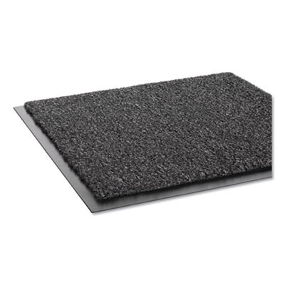 Rely-On Olefin Indoor Wiper Mat, Rectangular, Charcoal Gray Cut Pile Surface, 36" x 48"