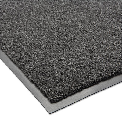 Rely-On Olefin Indoor Wiper Mat, Rectangular, Charcoal Gray Cut Pile Surface, 36" x 60"