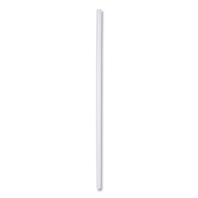 Wrapped Jumbo Straws, 7.75", Polypropylene, Clear, 500/Pack, 24 Packs/Carton