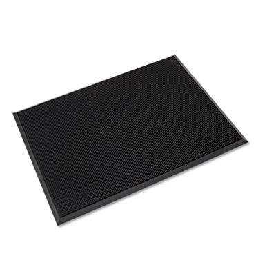Mat-A-Dor Entrance Scraper Mat, Black Fingertip Textured Rubber Surface, 36" x 72"