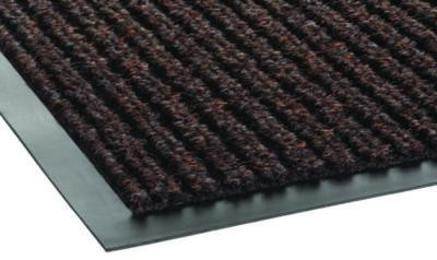 Needle-Rib Wiper/Scraper Mat, Rectangular, Brown Ribbed Surface, 36" x 60"