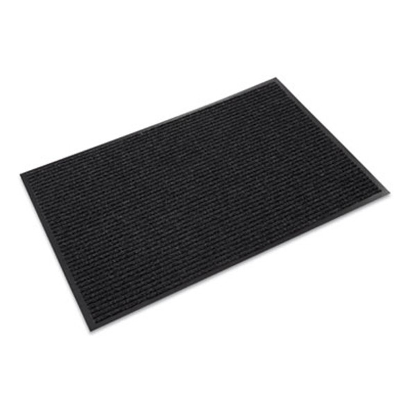 Needle-Rib Wiper/Scraper Mat, Rectangular, Charcoal Gray Ribbed Surface, 48" x 72"