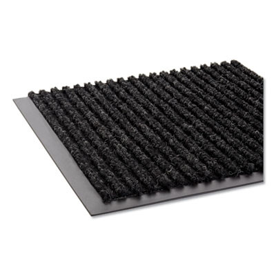 Needle-Rib Wiper/Scraper Mat, Rectangular, Charcoal Gray Ribbed Surface, 48" x 72"
