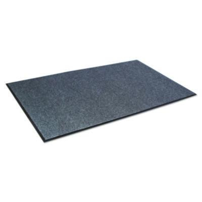 Needle-Rib Wiper/Scraper Mat, Rectangular, Gray Ribbed Surface, 36" x 10 Ft