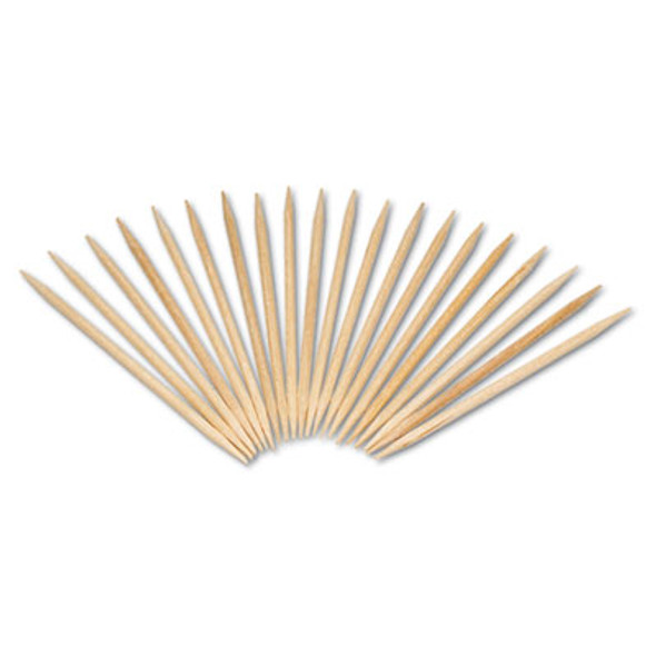 Round Wood Toothpicks, 2.5", Natural, 800/Box, 24 Boxes/Case, 5 Cases/Carton
