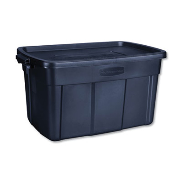 Roughneck Storage Box, 31 Gal, 20.4" X 32.3" X 16.7", Dark Indigo Metallic