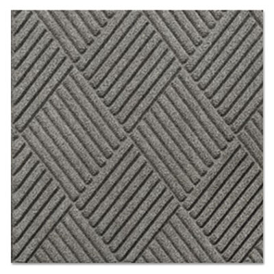 Super-Soaker Diamond Wiper/Scraper Mat, Rectangular, Slate Green Carpeted Surface, 36" x 10 Ft