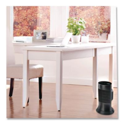 Digital Ceramic Mini Tower Heater, 1,500 W, 10 x 7.63 x 14, Black