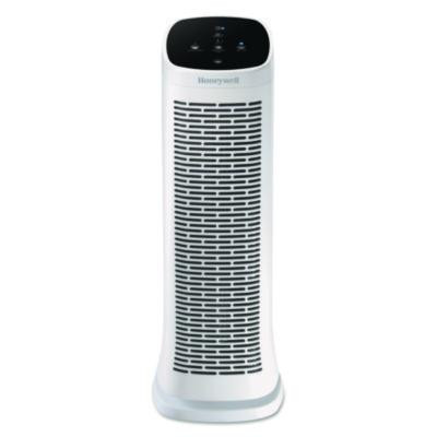 Air Genius 3 Oscillating Tower Air Purifier With Permanent Washable Filter, 225 Sq Ft Room Capacity, White