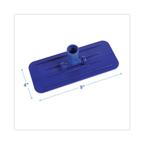 Swivel Pad Holder, Plastic, Blue, 4 X 9, 12/Carton