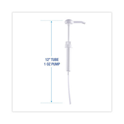 Siphon Pump For 1 Gal Bottles, 1 Oz Output, 12" Tube, Plastic, White, 12/Carton